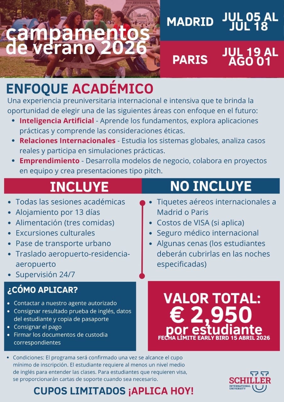 Campamentos de Verano 2026 — Madrid & París