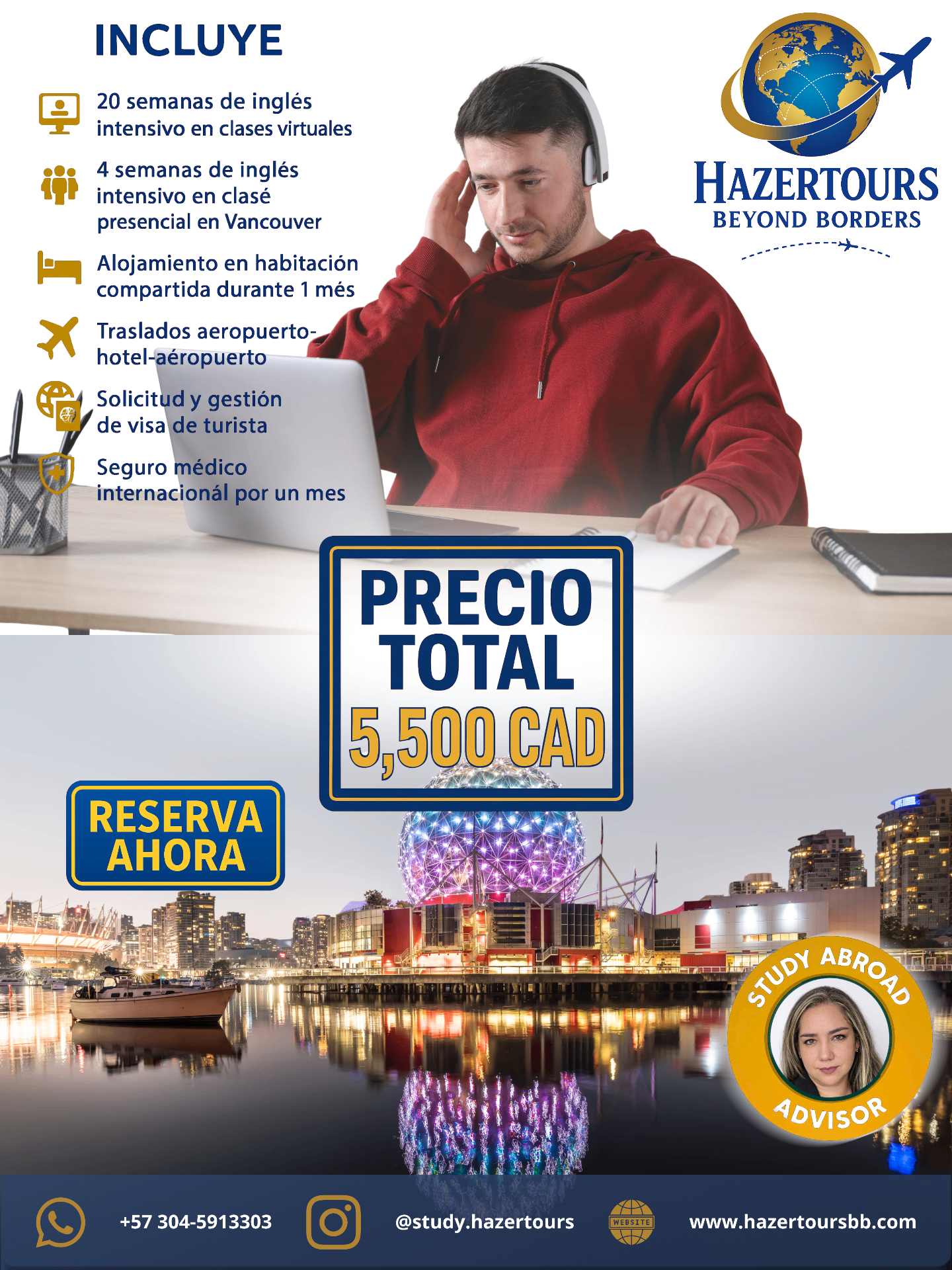 Inglés Cornerstone Híbrido — Vancouver